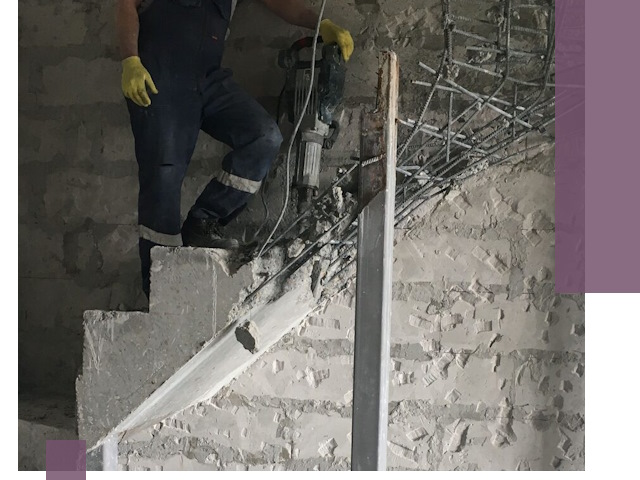 Демонтаж металлических и бетонных лестниц в Анапе