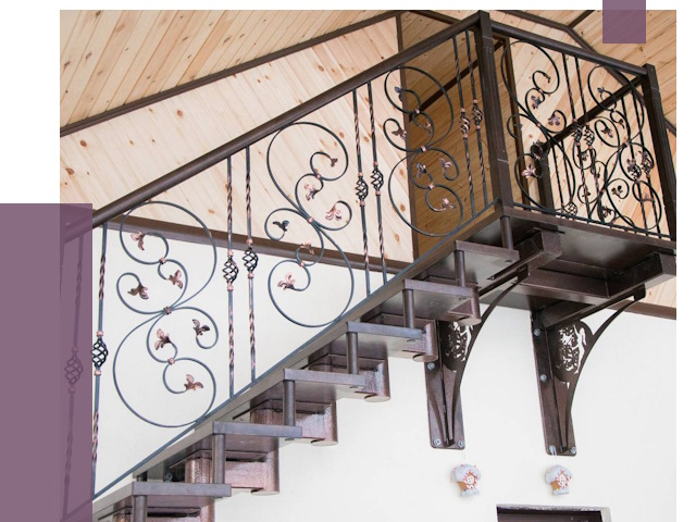 Кованые лестницы в Анапе от 80995 руб. под ключ