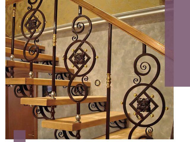 Изготовление кованых лестниц под ключ в Анапе