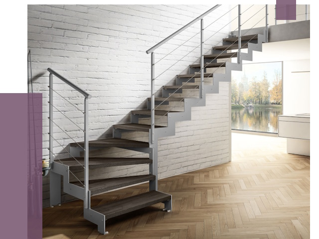 Г-образные лестницы под ключ в Анапе от 37642 руб. | ПРОЛЁТ-Нпа