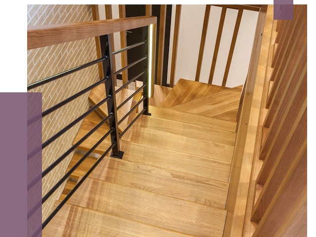 Лестницы из ясеня в Анапе под ключ от 10176 руб. 