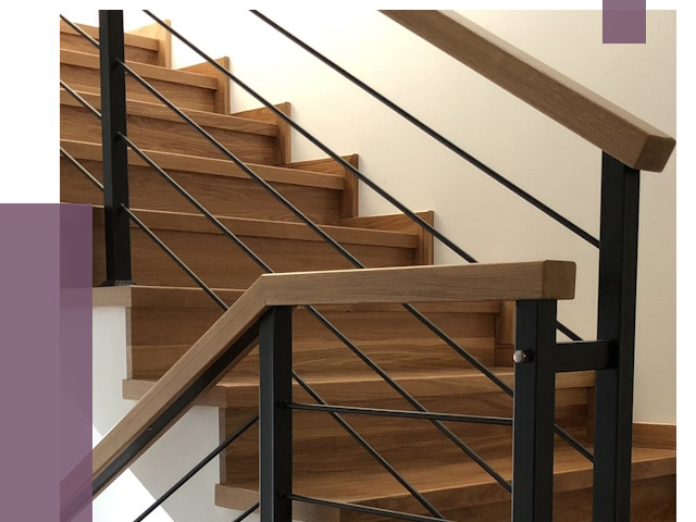 Обшивка металлической лестницы деревом в Анапе от 4413 руб. 