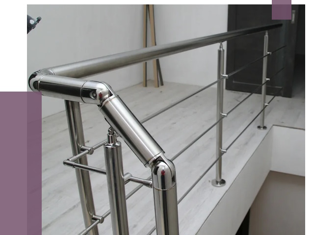 Перила из нержавеющей стали в Анапе от 9138 руб. под ключ | ПРОЛЁТ-Нпа