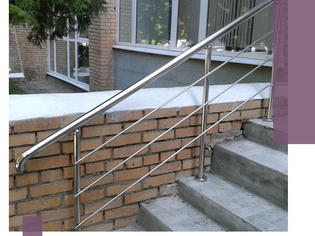 Перила из нержавеющей стали высокого качества в Анапе