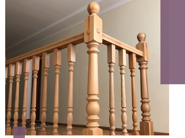 Деревянные перила на заказ в Анапе: монтаж и изготовление