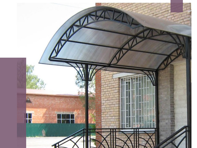 Металлические навесы и козырьки в Анапе от 12980 руб.