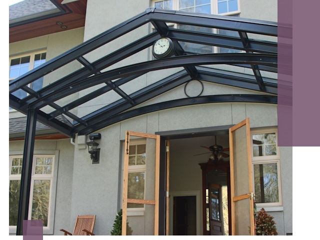 Изготовление и монтаж навесов и козырьков в Анапе