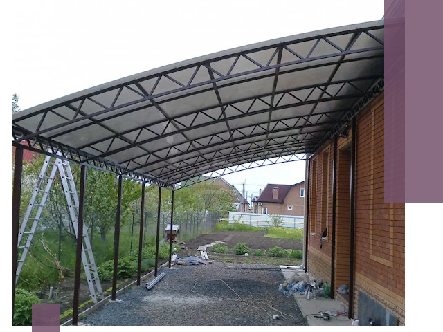 Профессиональный монтаж навесов под ключ в Анапе