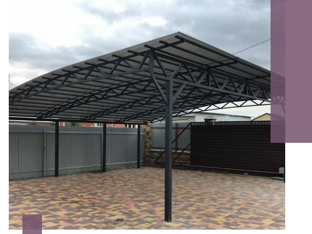 Недорогие навесы под ключ в Анапе — изготовление и монтаж