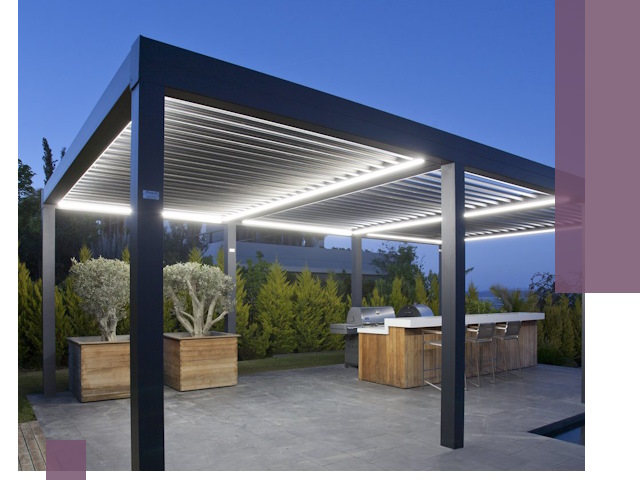 Навесы отдельно стоящие под ключ в Анапе из металла и поликарбоната