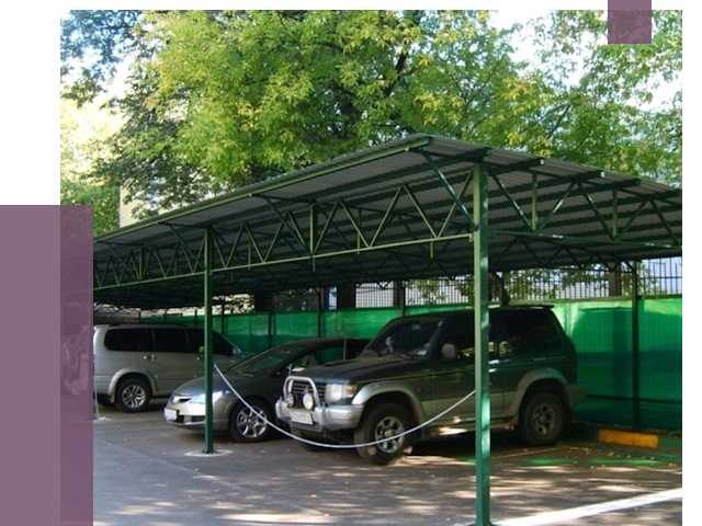 Навесы для парковки в Анапе от 81514 руб. заказать | ПРОЛЁТ-Нпа