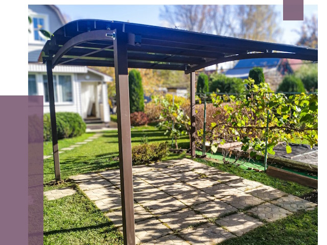 Навесы для дачи в Анапе от 12928 руб. под ключ — ПРОЛЁТ-Нпа