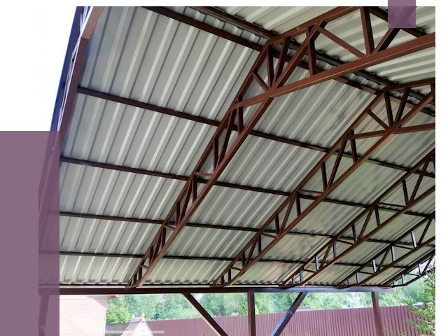 Навесы из профнастила в Анапе от 7476 руб. | ПРОЛЁТ-Нпа