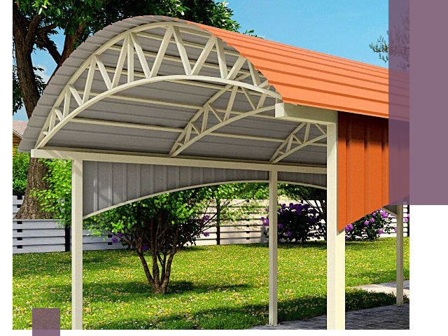 Навесы из профнастила под ключ в Анапе — установка и монтаж