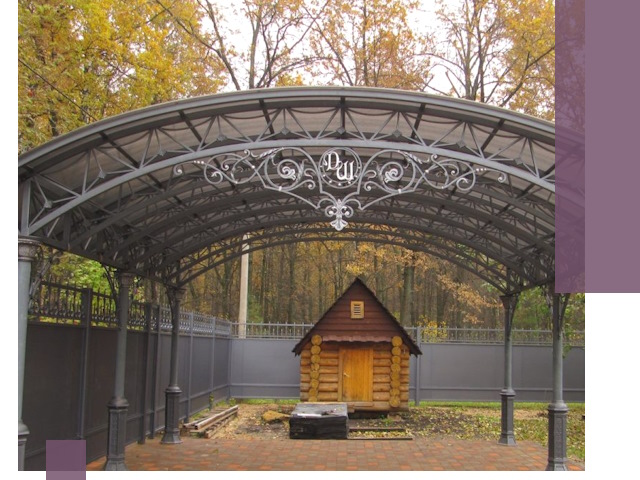 Кованые навесы премиум-класса под заказ в Анапе