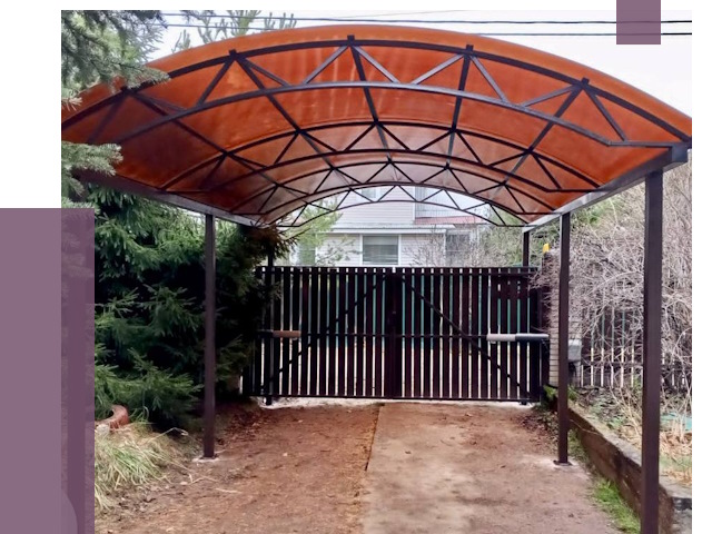 Арочные навесы в Анапе от 12928 руб. — изготовление и монтаж | ПРОЛЁТ-Нпа