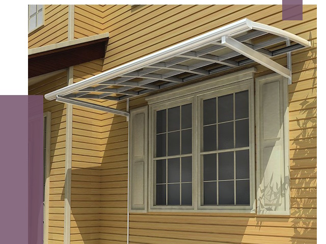 Козырьки над окнами в Анапе от 7736 руб. — монтаж, покупки | ПРОЛЁТ-Нпа