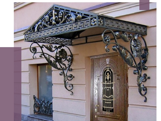 Кованые козырьки в Анапе под ключ от 12928 руб. — ПРОЛЁТ