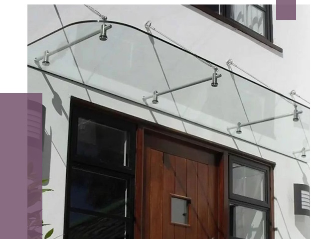 Стеклянные козырьки в Анапе от 19210 руб. | ПРОЛЁТ-Нпа