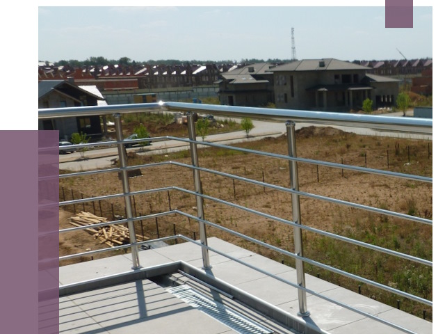 Парапеты из нержавеющей стали в Анапе от 8100 руб. за м² | ПРОЛЁТ-Нпа