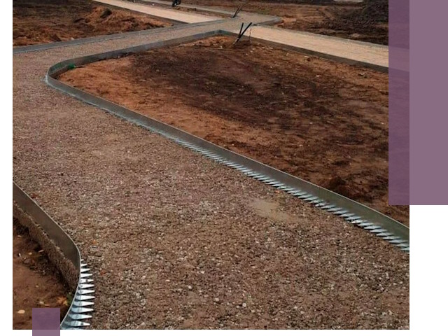 Металлические бордюры под ключ в Анапе — изготовление и монтаж