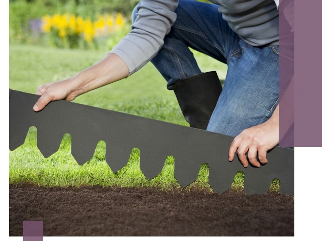 Металлические бордюры для газона в Анапе — изготовление и монтаж