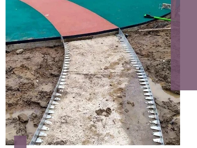 Металлические бордюры для дорожек в Анапе — монтаж и изготовление