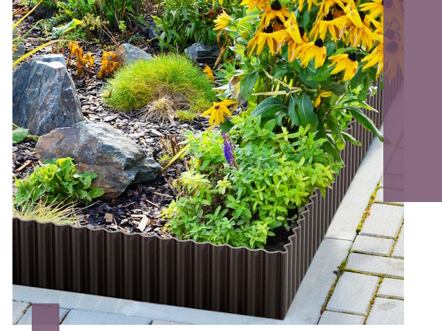 Металлические бордюры для клумб в Анапе — производство и монтаж