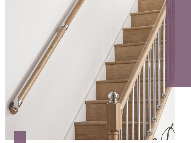 Пристенные поручни из стали и нержавейки под монтаж в Анапе